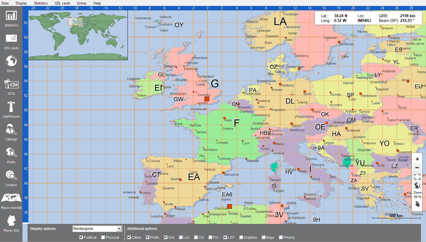 world map political view